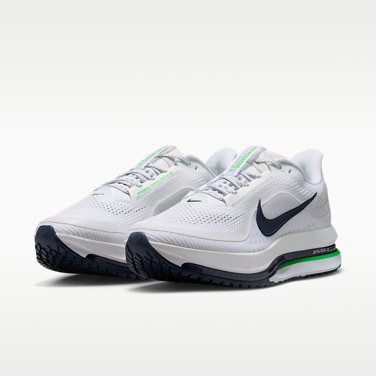 Nike Pegasus sneaker Wit/Midnight Navy/Green Spark