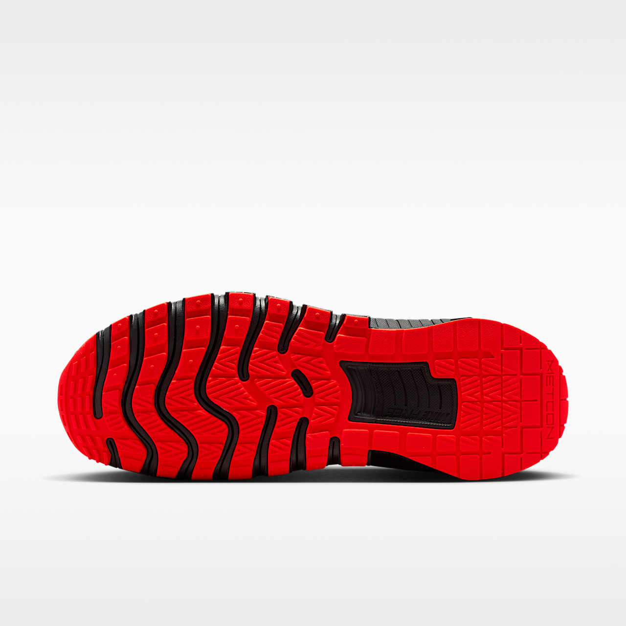 Nike Free sneaker Dark Smoke Grey/Bright Crimson/Zwart