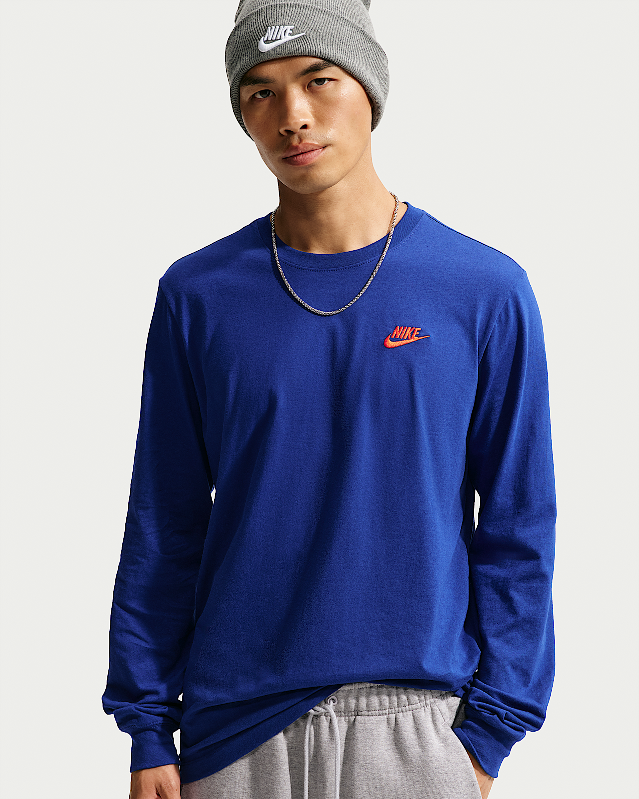 Мужская футболка Nike Sportswear Club Long-Sleeve