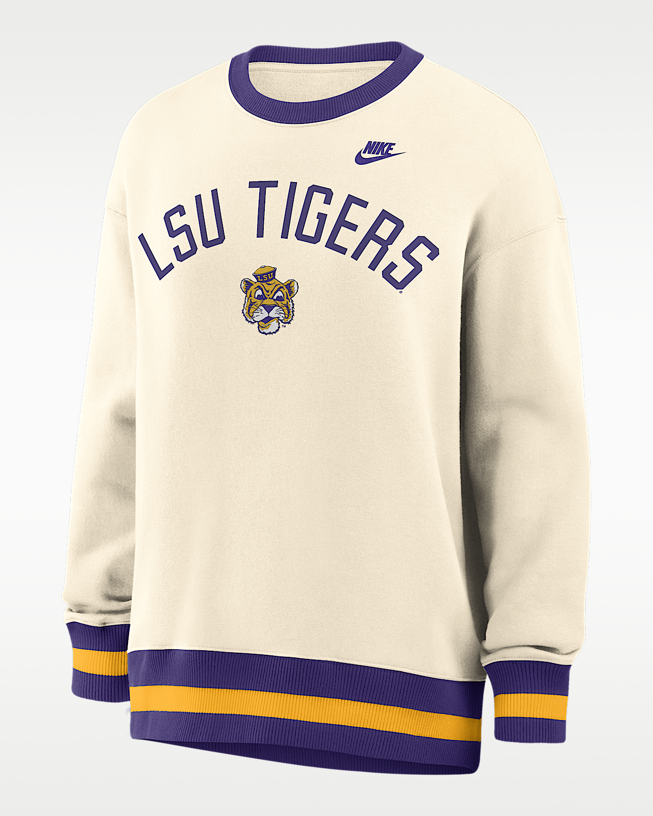 Женские  LSU Legacy Nike College Oversized Pullover Crew