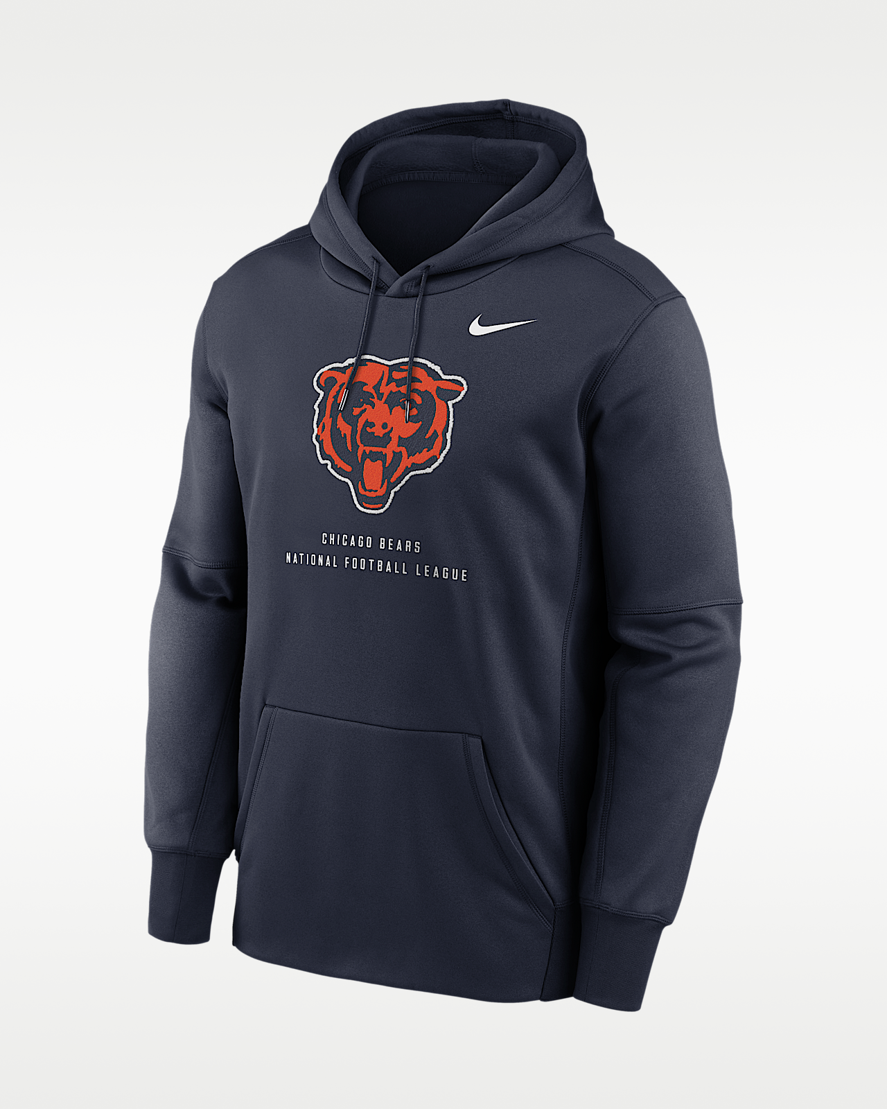 Мужское худи Chicago Bears Nike Therma NFL Pullover Hoodie