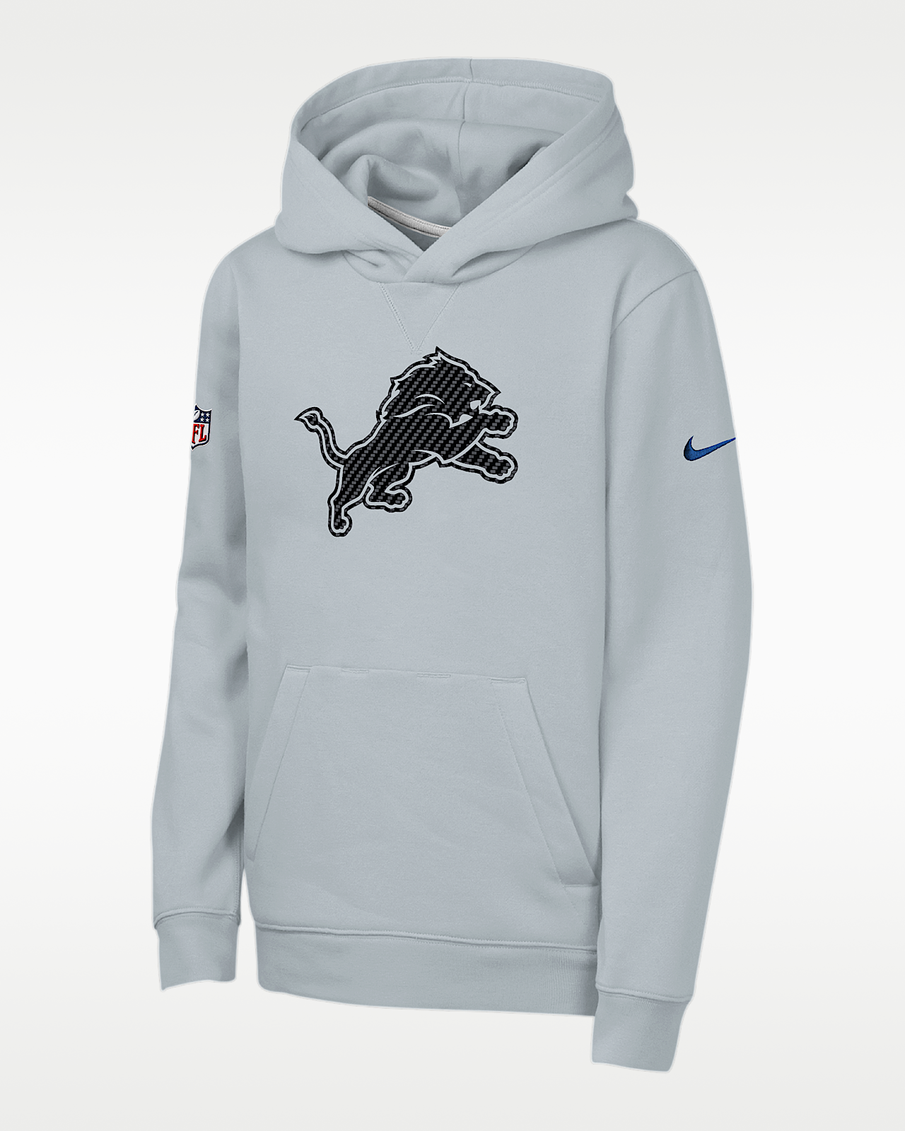 Детское худи Detroit Lions Rivalries Collection Sideline Club Big Kids' Nike NFL Pullover Hoodie