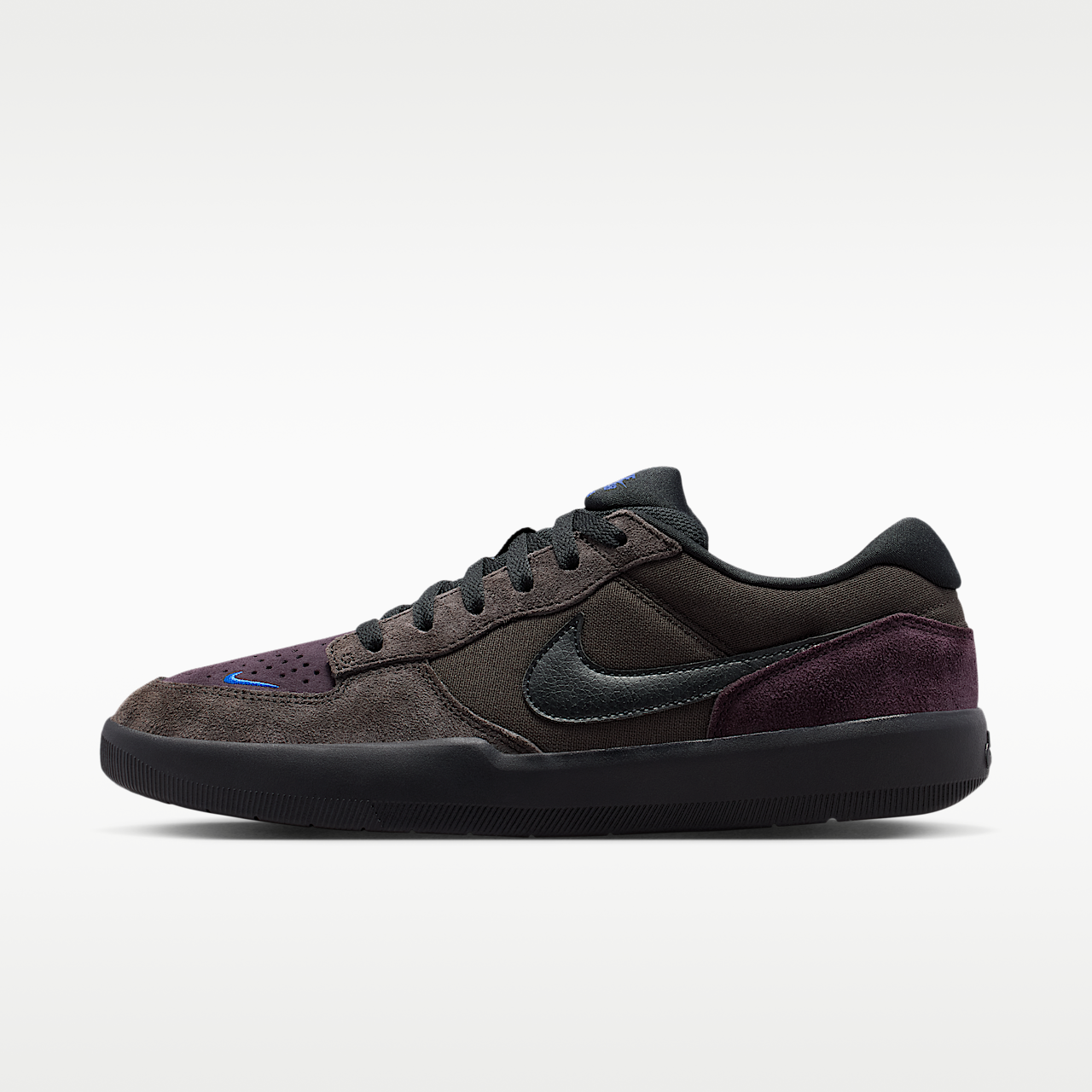 Nike  sneaker Shadow Brown/Burgundy Ash/Racer Blue/Zwart