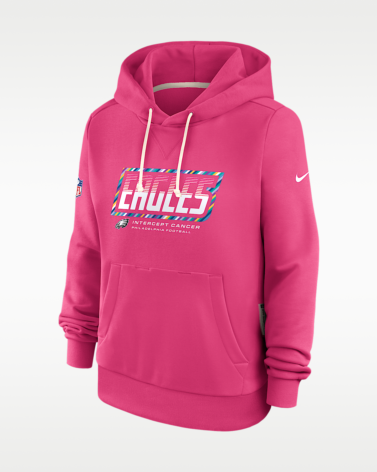 Женское худи Philadelphia Eagles Crucial Catch Standard Issue Nike Dri-FIT NFL Pullover Hoodie
