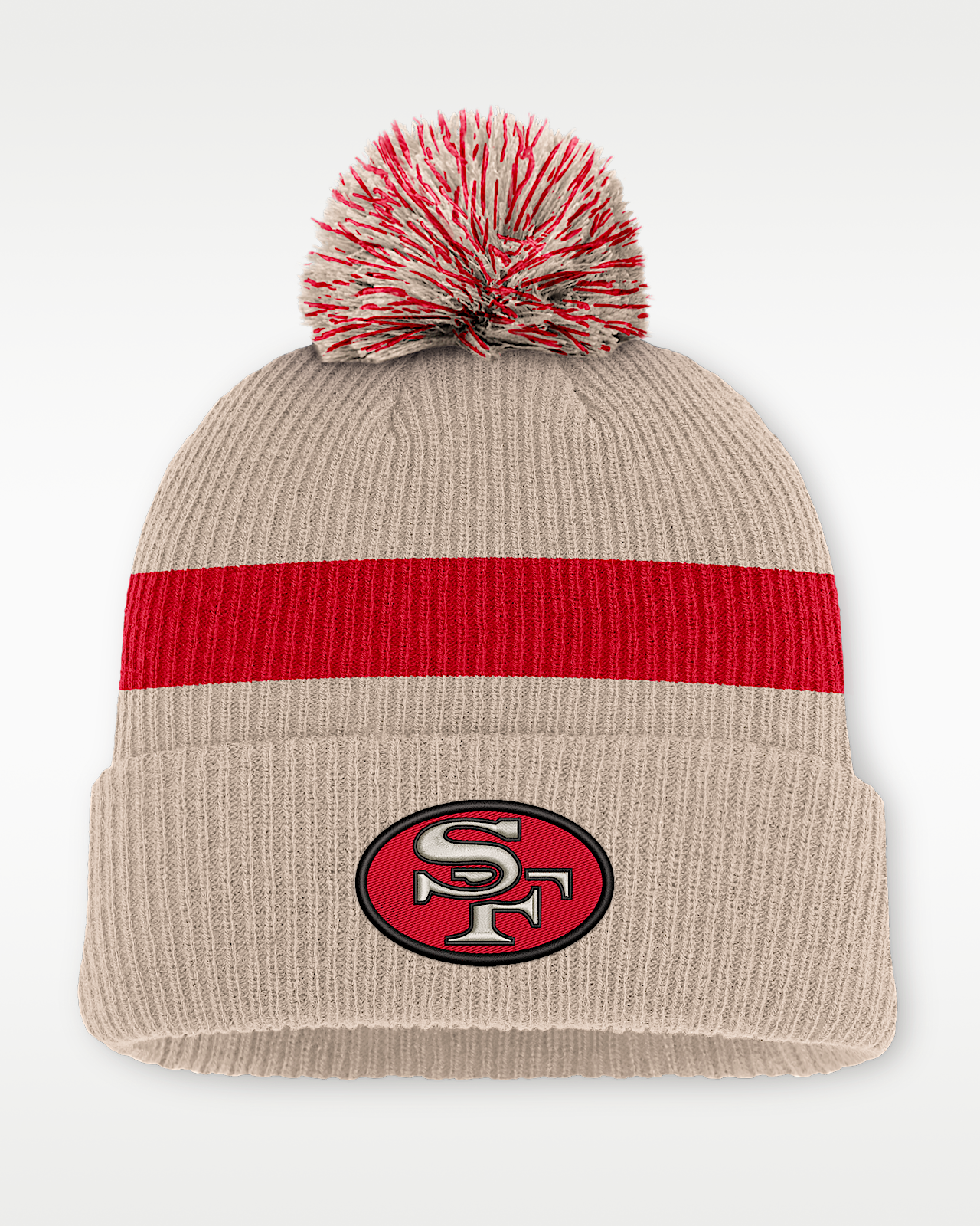 Мужские  San Francisco 49ers Rewind Peak Nike NFL Cuffed Pom Beanie