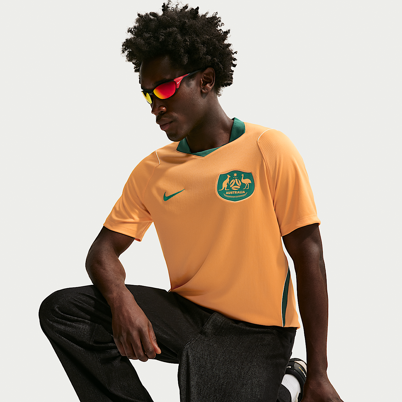 Australia 2026 Stadium Home (Sport Gold/Mystic Green/Sail/Mystic Green)