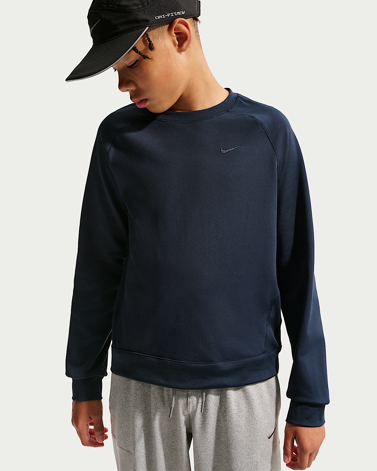 Детские  Nike Primary Nano Big Kids' (Boys') Dri-FIT UV Long-Sleeve Crew-Neck Top