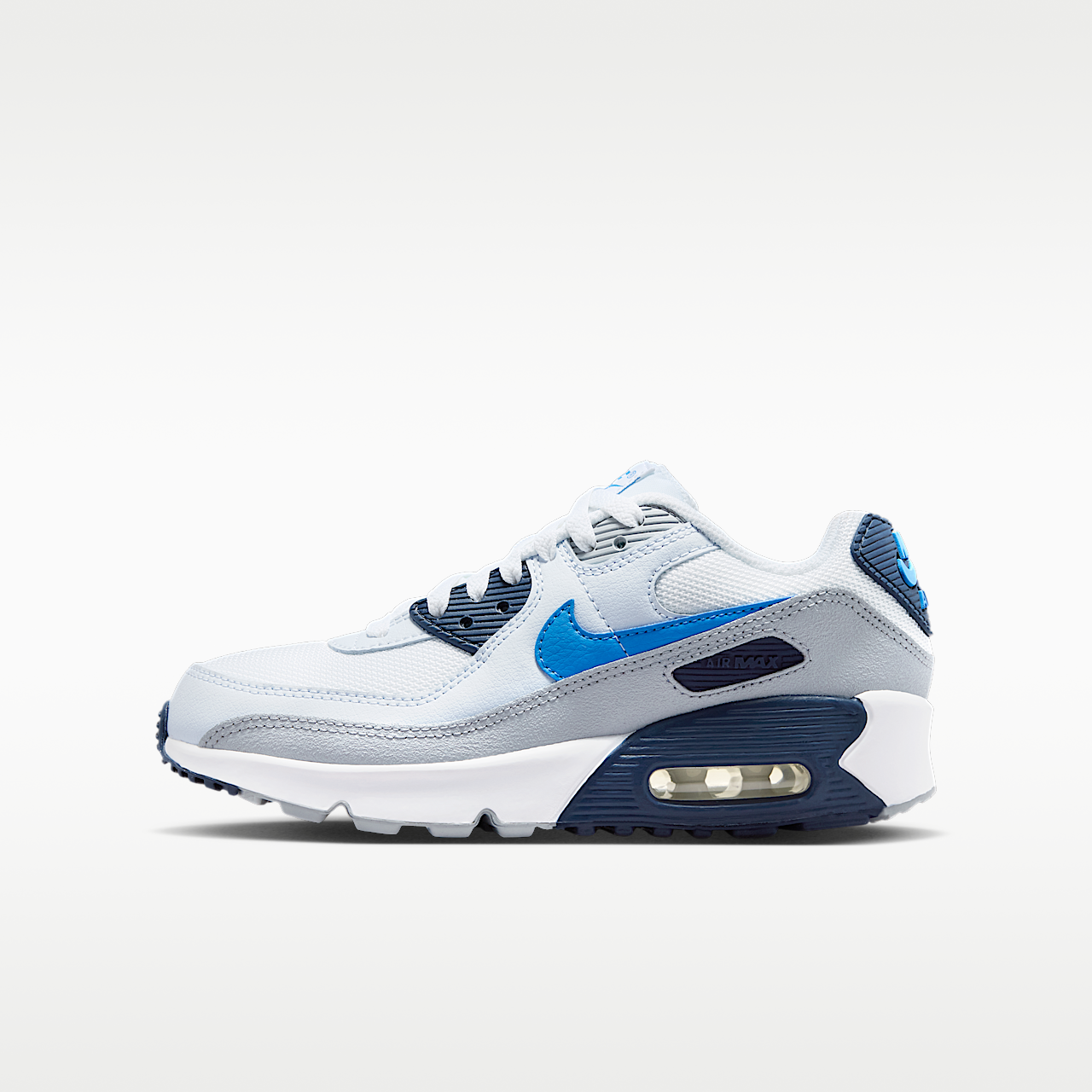 Nike Air Max sneaker Wit/Midnight Navy/Football Grey/Blue Crystal