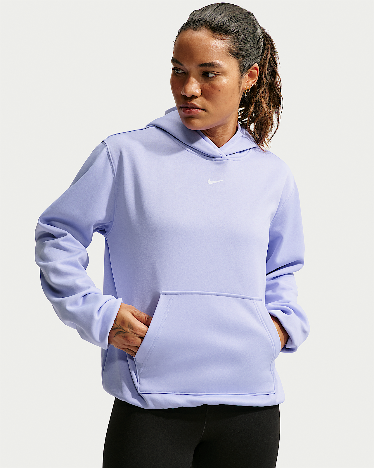 Женское худи Nike Studio Fleece Sport Therma-FIT Pullover Hoodie