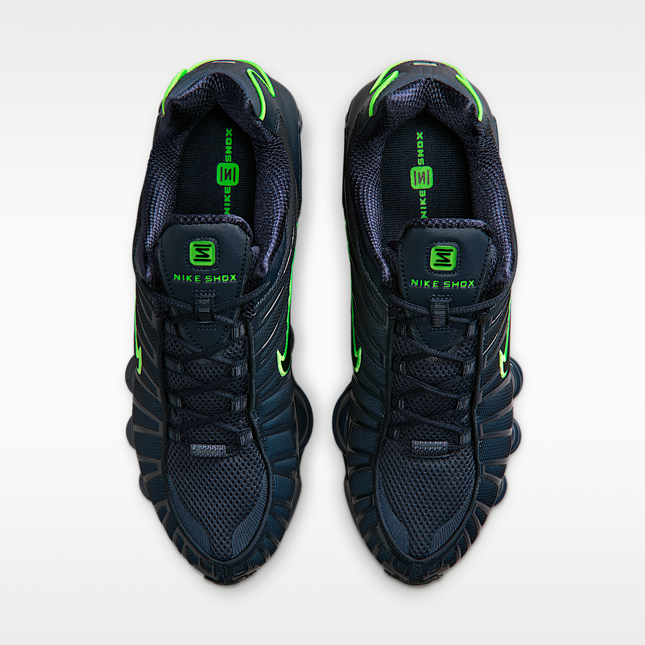 Nike Nike Shox sneaker Thunder Blue/Obsidian/Green Strike/Zwart
