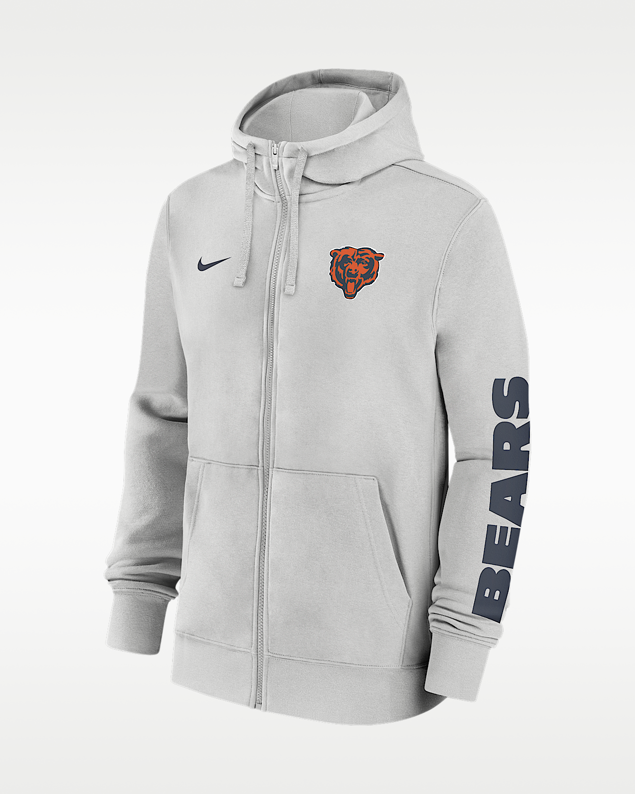 Мужское худи Chicago Bears Club Nike NFL Full-Zip Hoodie
