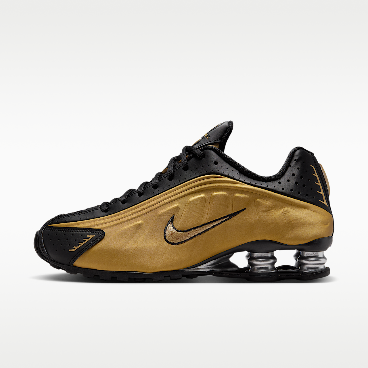 Nike Shox sneaker Zwart/Metallic Silver/Metallic Gold