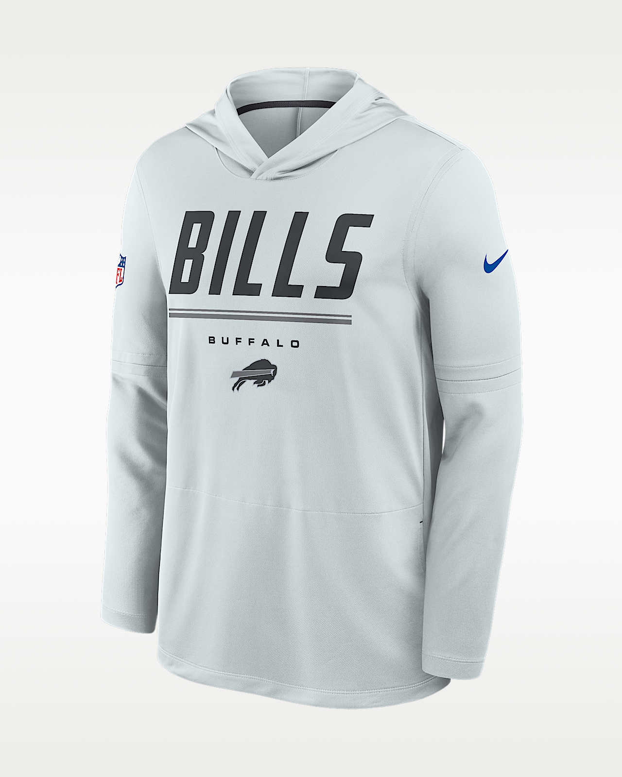 Мужские  Buffalo Bills Sideline Nike Dri-FIT NFL Long-Sleeve Hooded Top