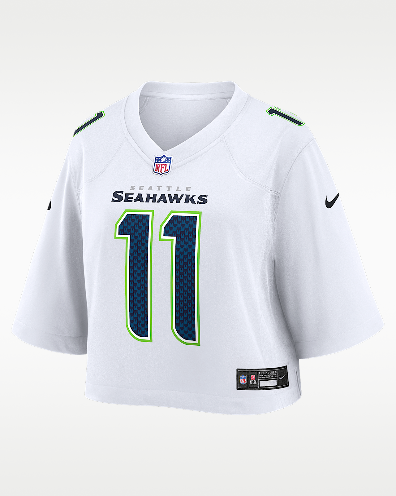 Женские джерси Jaxon Smith-Njigba Seattle Seahawks Nike NFL Cropped Tundra Game Jersey