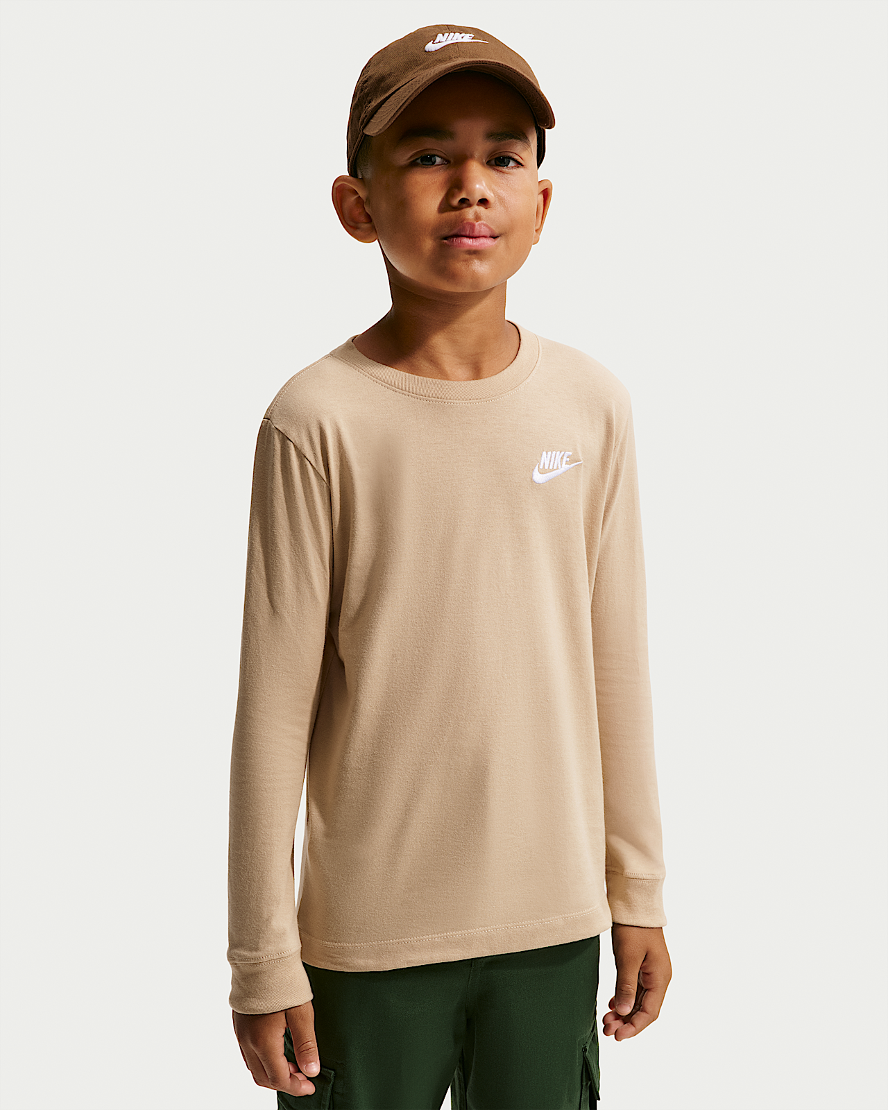 Детская футболка Nike Sportswear Big Kids' Long-Sleeve