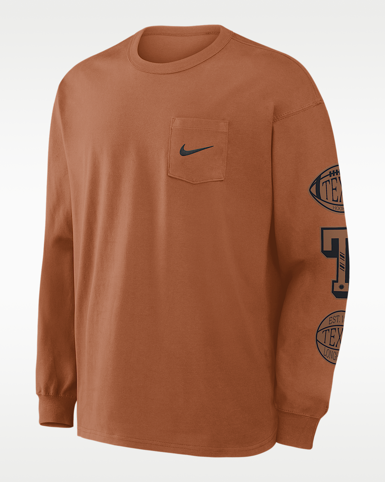Мужская футболка Texas Academic Max90 Pocket Nike College Long-Sleeve