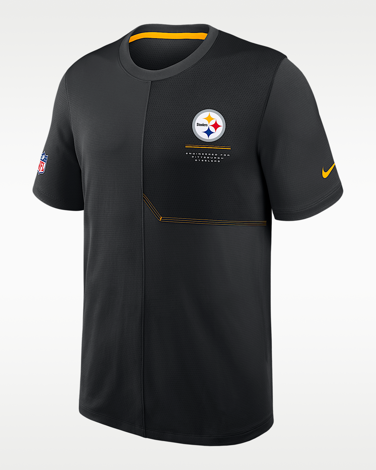 Мужские  Pittsburgh Steelers Sideline Coach Nike Dri-FIT NFL Top