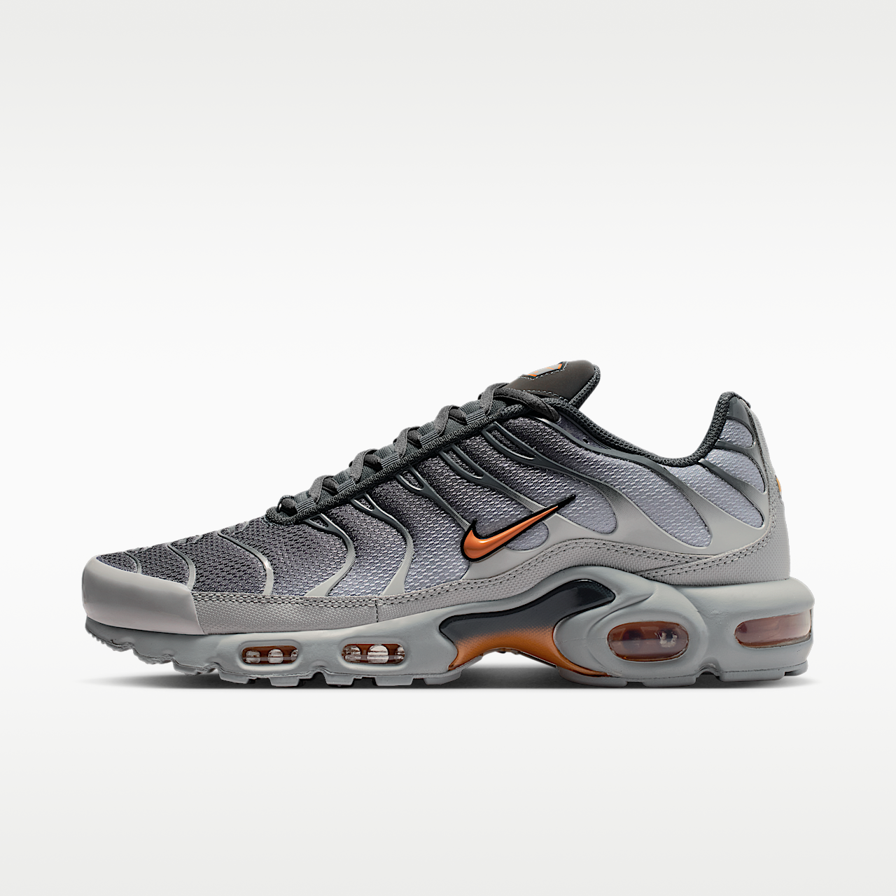 Nike Air Max Plus (Light Smoke Grey/Dark Smoke Grey/Hot Curry)