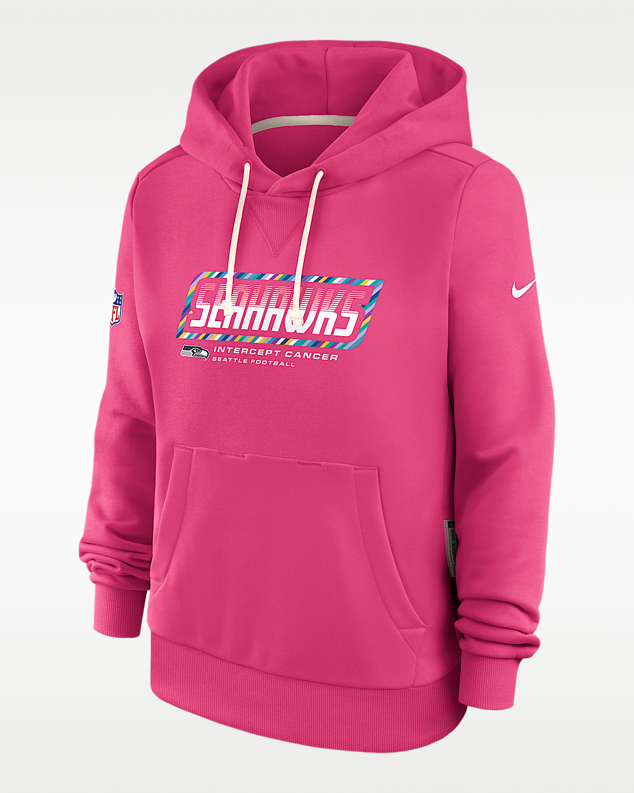 Женское худи Seattle Seahawks Crucial Catch Standard Issue Nike Dri-FIT NFL Pullover Hoodie