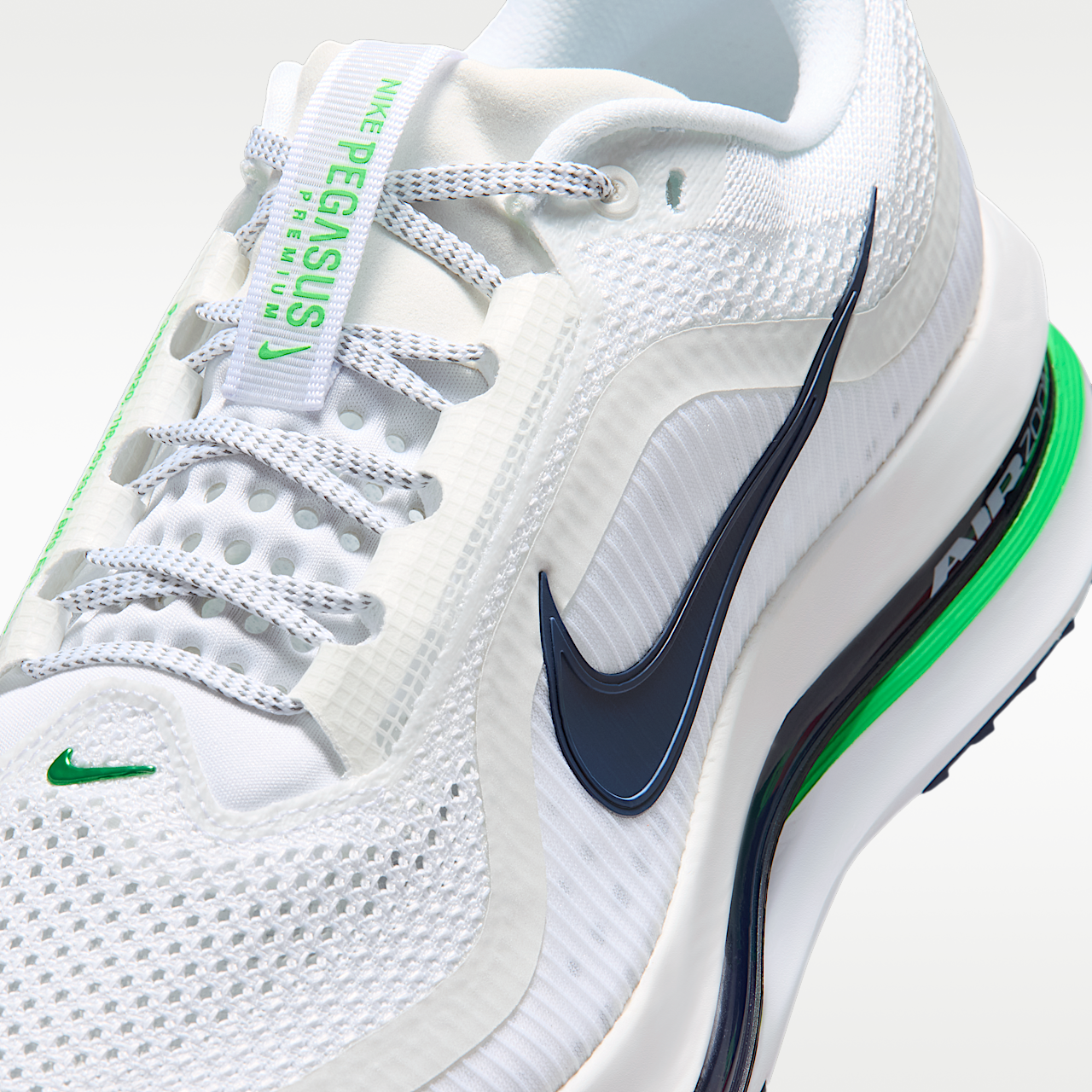 Nike Pegasus sneaker Wit/Midnight Navy/Green Spark