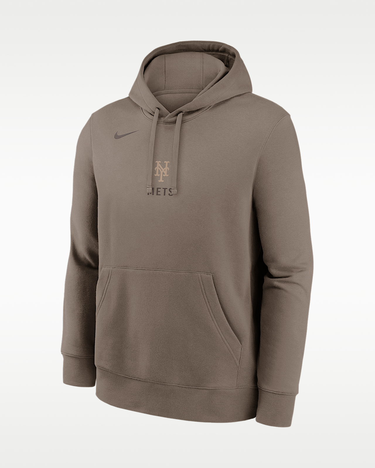 Мужское худи New York Mets Fashion Hemp Club Nike MLB Pullover Hoodie