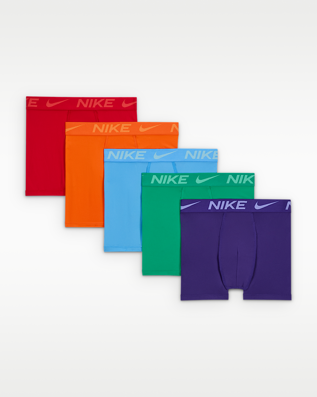 Подростковые  Nike Big Kids' Dri-Fit Color Pop Boxer Briefs (5 Pairs)