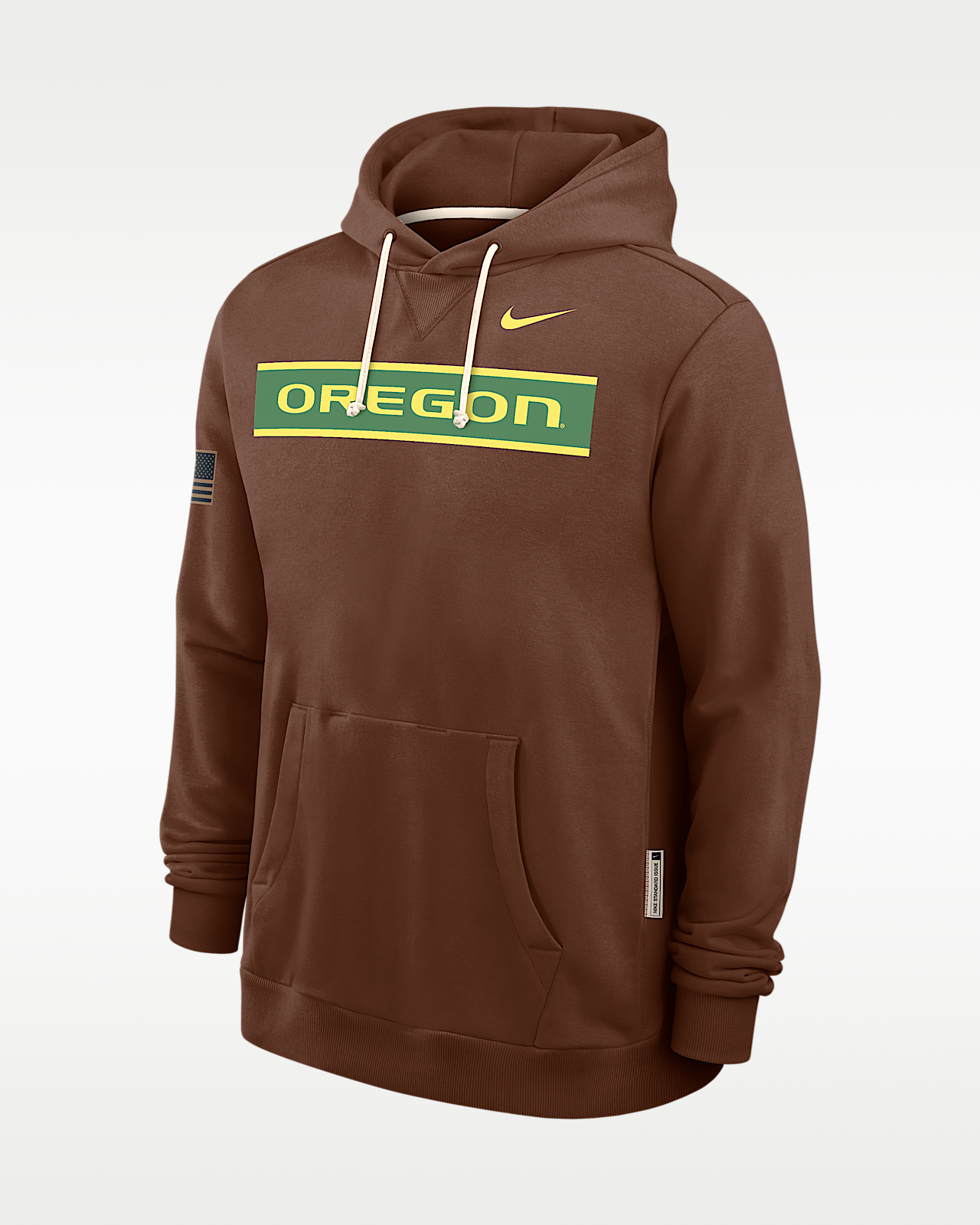 Мужское худи Oregon 2026 Military Appreciation Standard Issue Nike Dri-FIT College Pullover Hoodie