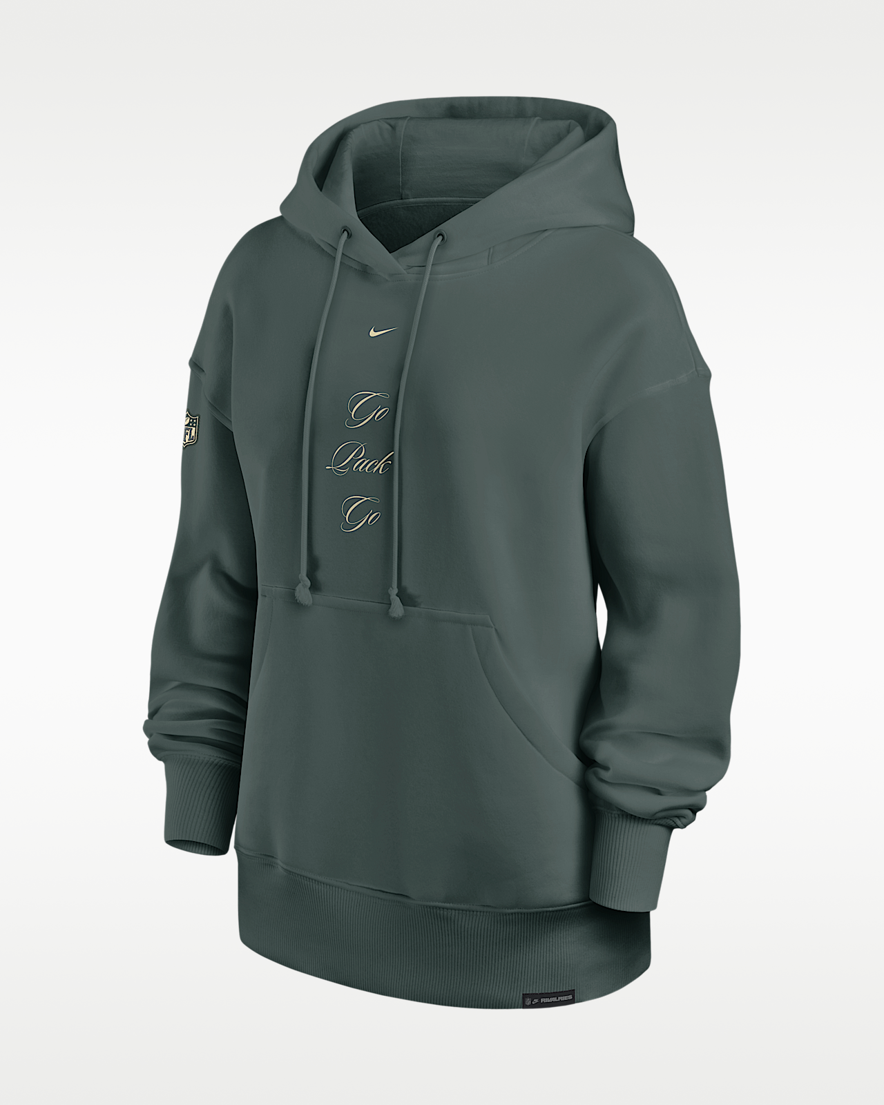 Женское худи Green Bay Packers Rivalries Collection Phoenix Nike NFL Oversized Pullover Hoodie