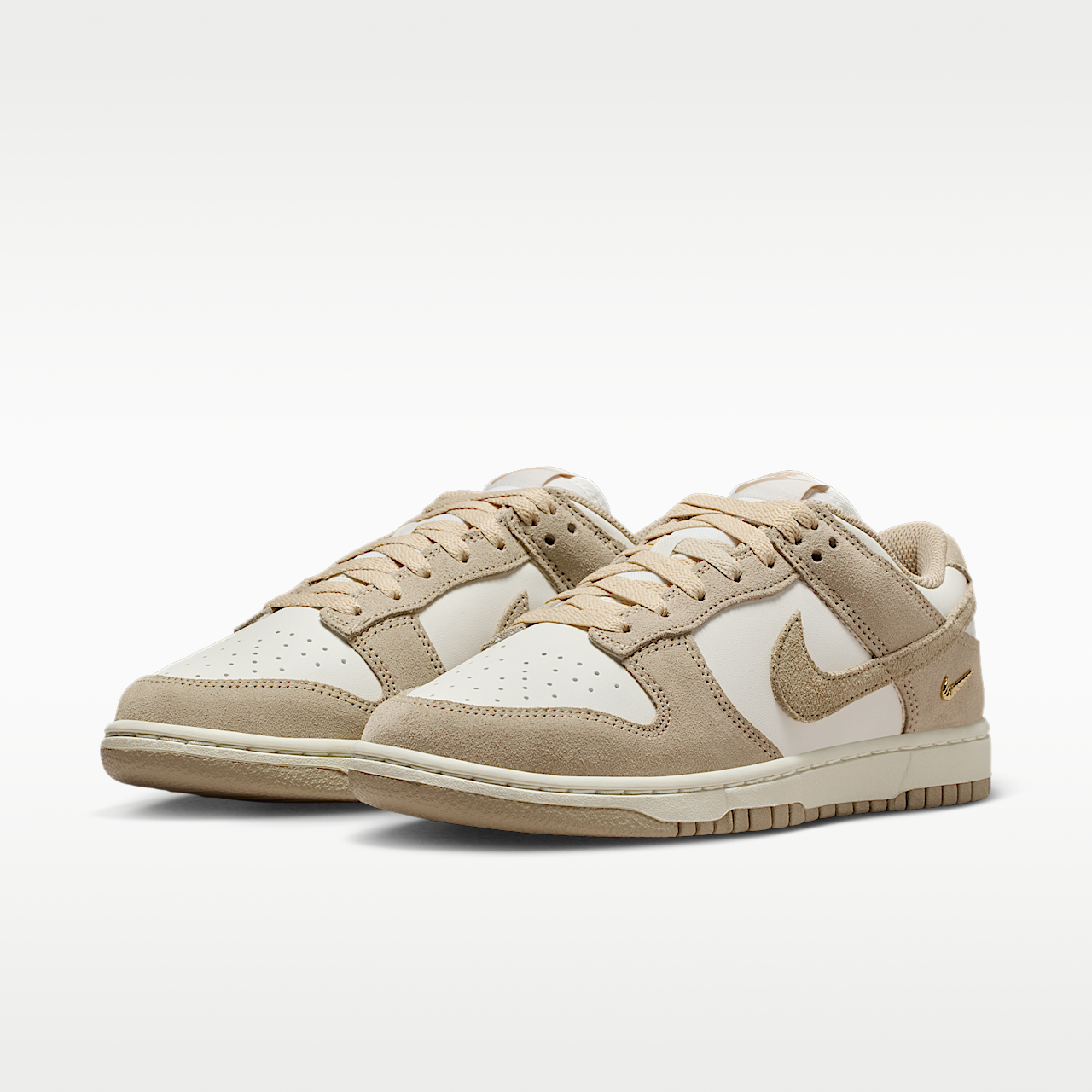 Nike Dunk Low sneaker Sail/Wit/Metallic Gold/Linen