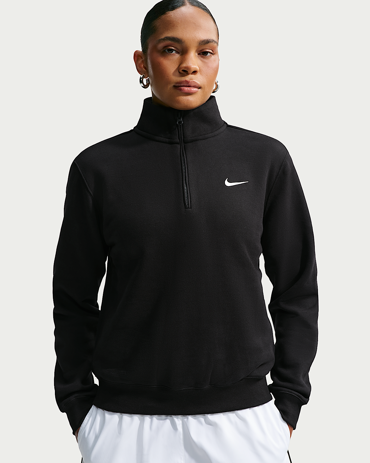 Женские  Nike Studio Fleece Medium Weight 1/4-Zip Top