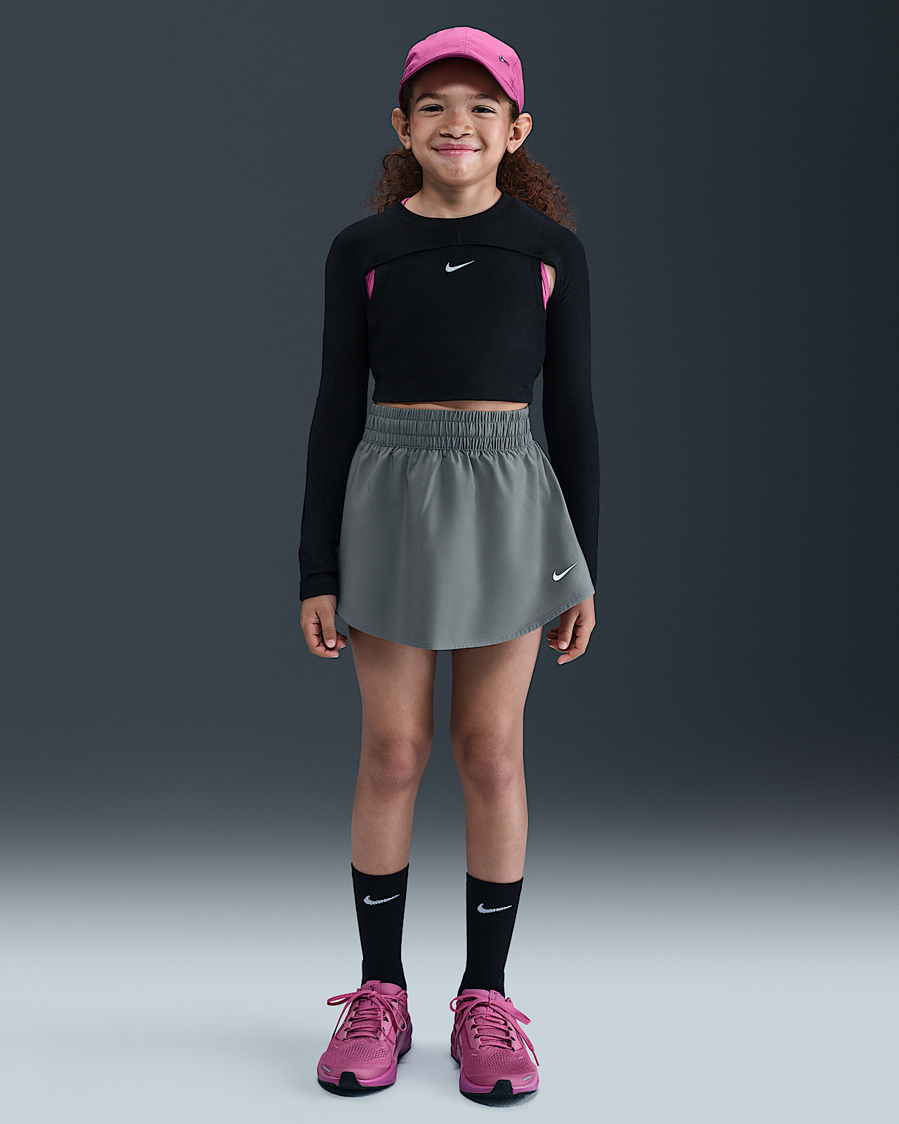 Детские  Nike One Big Kids' (Girls') Dri-FIT High-Waisted Skort