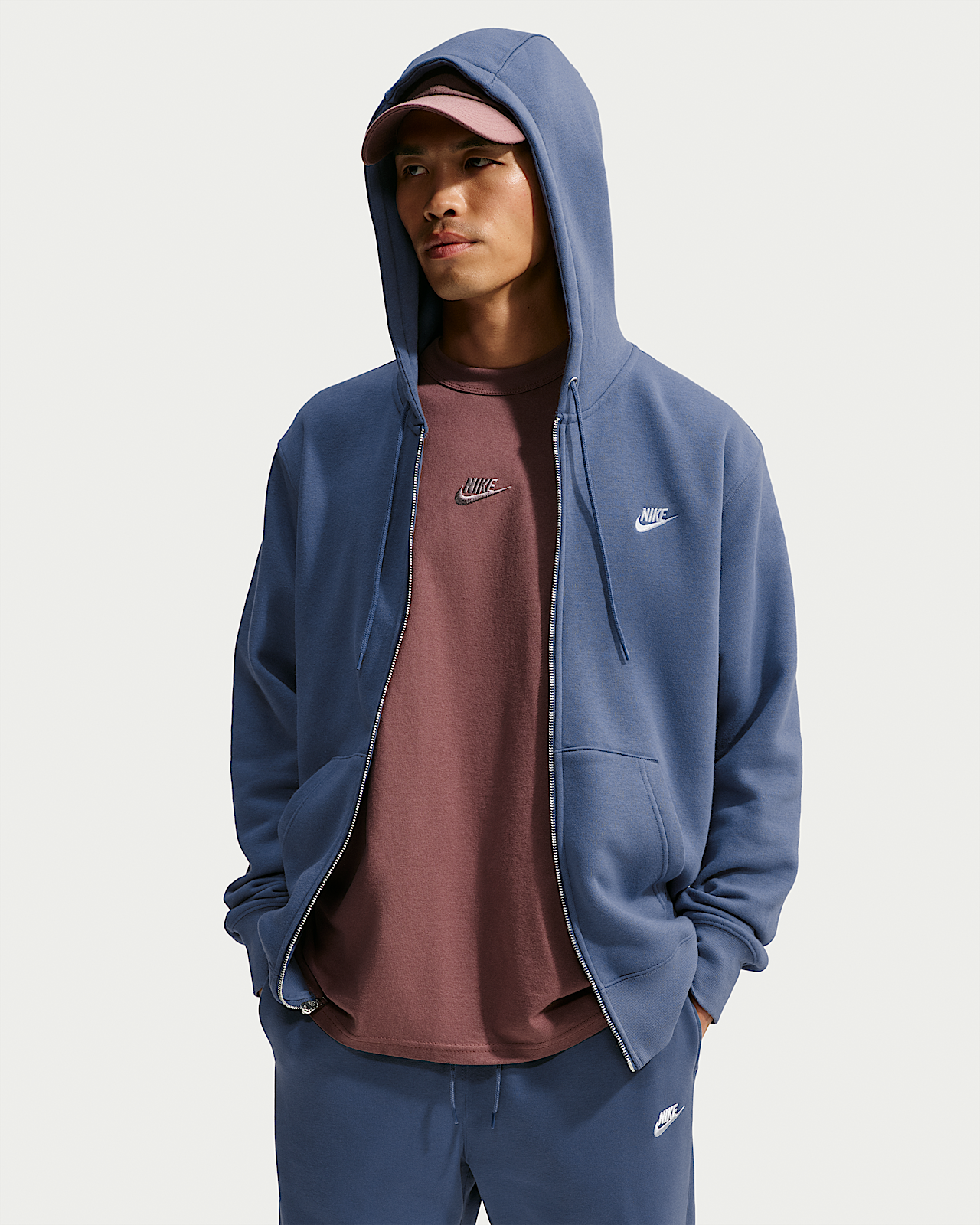 Мужское худи Nike Club Full-Zip Fleece Hoodie