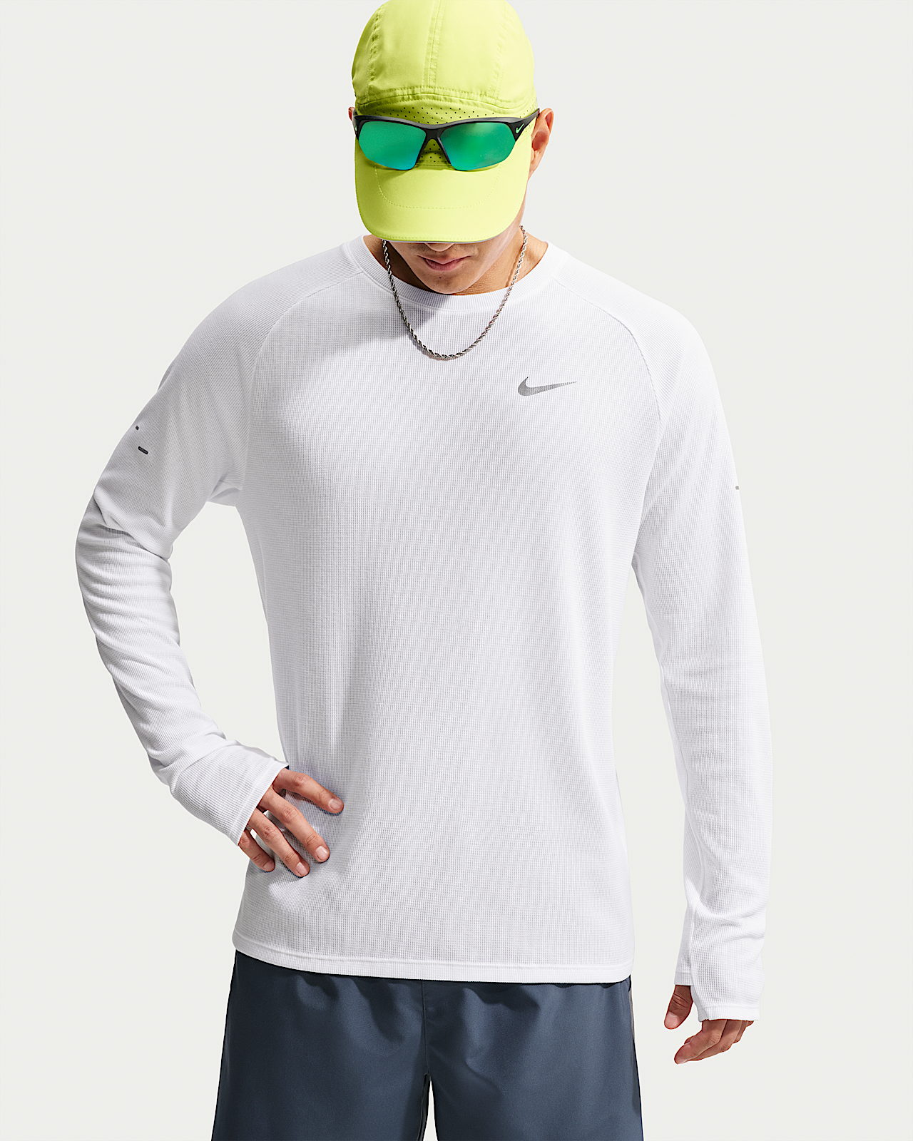 Мужские  Nike Stride Dri-FIT Waffle Crew для бега