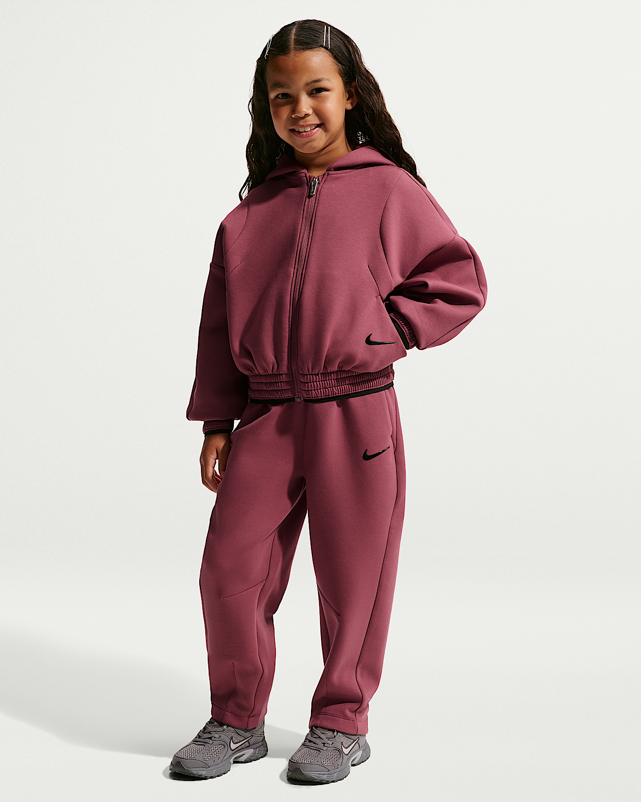 Детское худи Nike Little Kids' Luxe Perform 2-Piece Full-Zip Hoodie Set