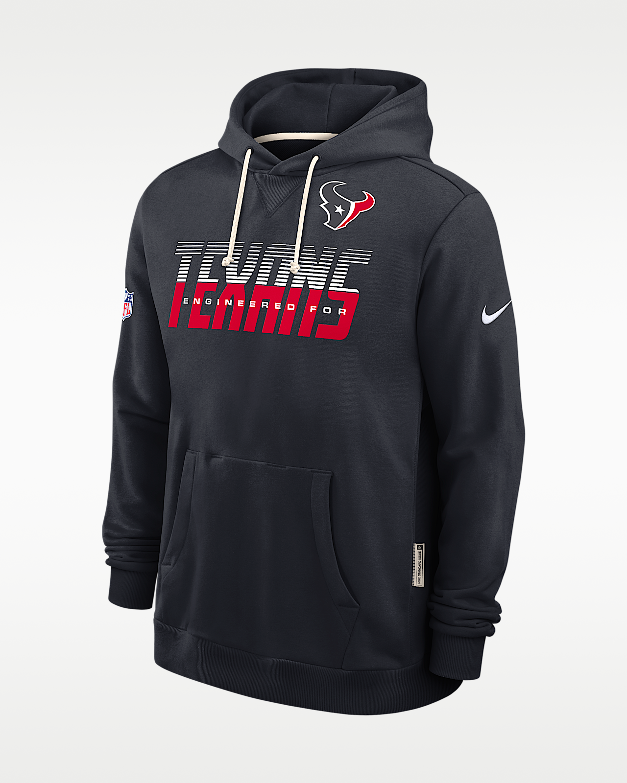 Мужское худи Houston Texans Sideline Standard Issue Nike Dri-FIT NFL Pullover Hoodie