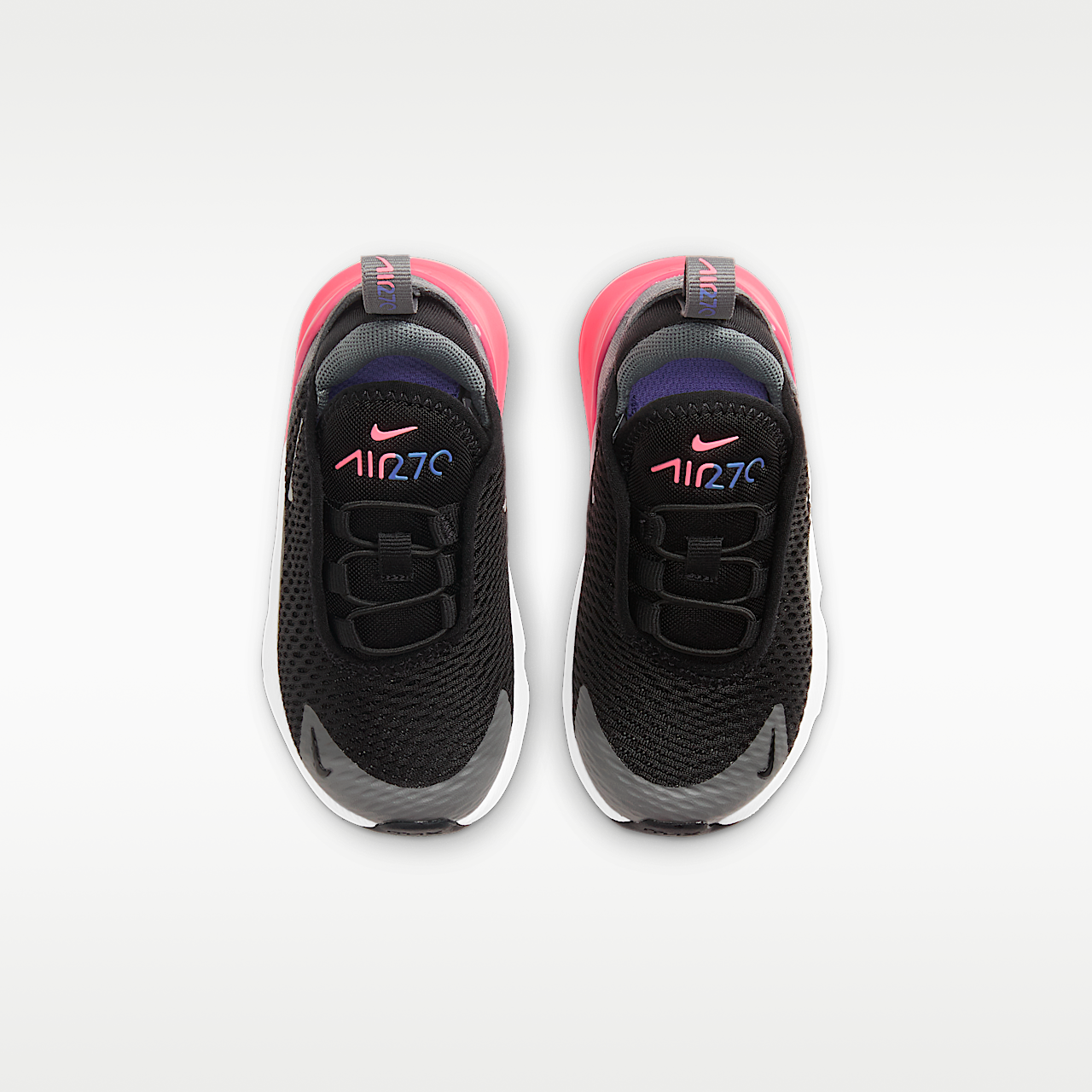 Nike Air max 270 sneaker Zwart/Smoke Grey/Sunset Pulse/Metallic Silver
