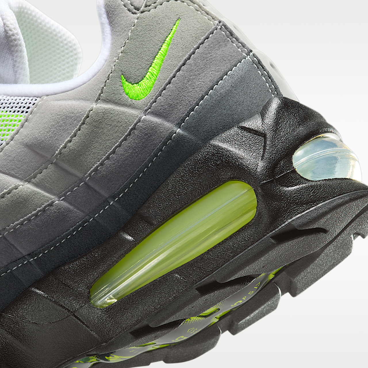 Nike Air Max 95 sneaker Zwart/Cool Grey/Neon Yellow
