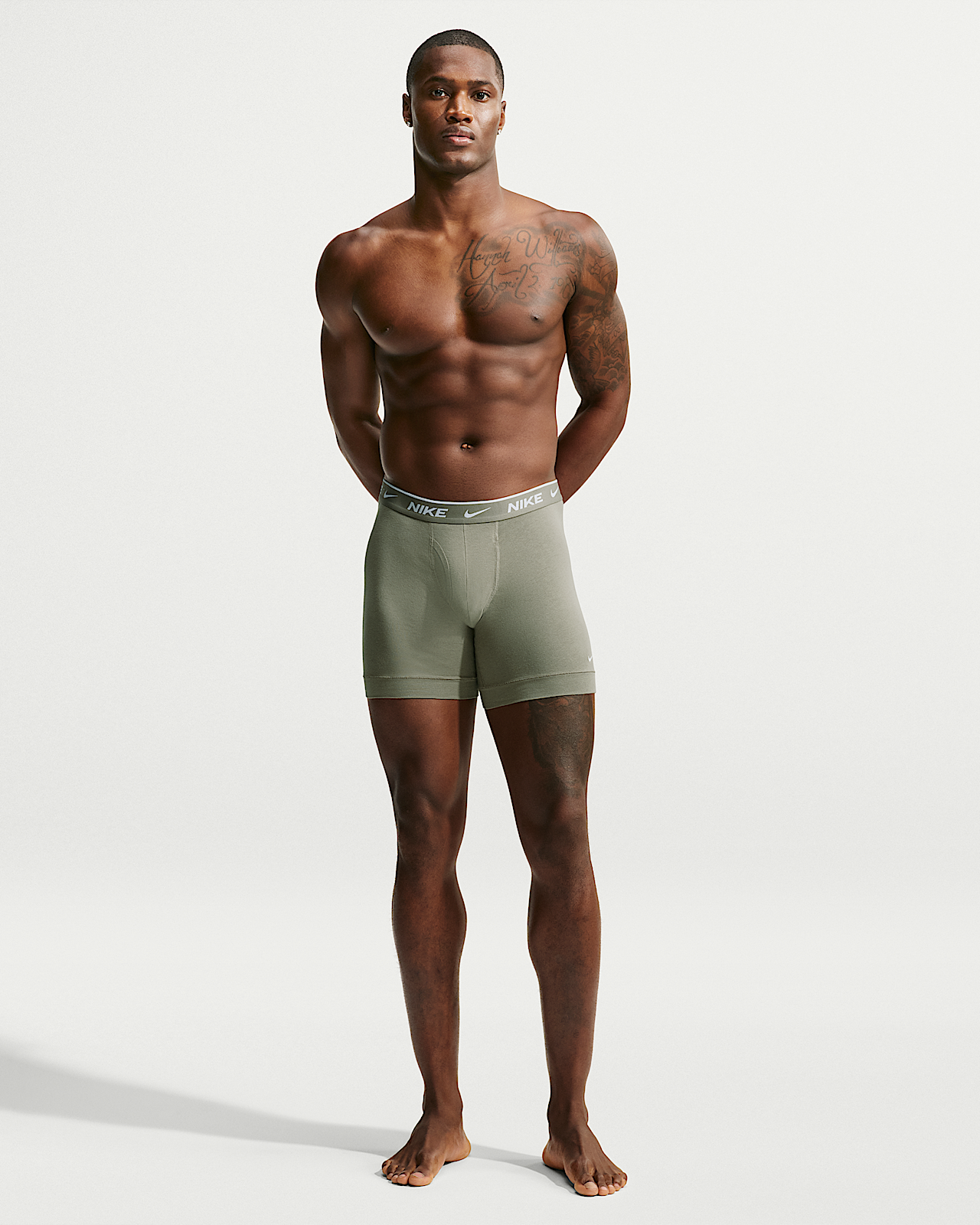 Мужские  Nike Essential Cotton Stretch Dri-FIT Boxer Briefs (3-Pack)