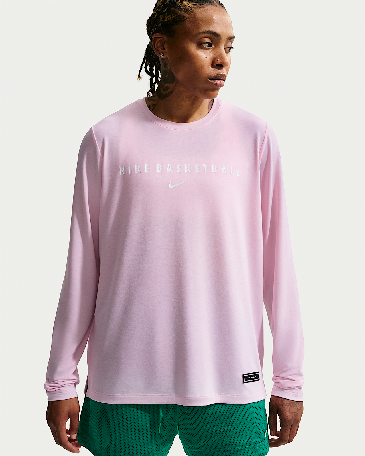 Женские  Nike Dri-FIT Long-Sleeve Warm-Up Basketball Top для баскетбола