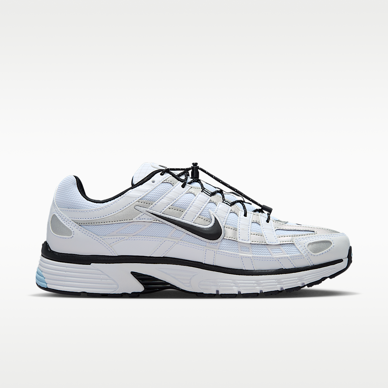 Nike P-6000 sneaker Wit/Light Armory Blue/Metallic Silver/Zwart