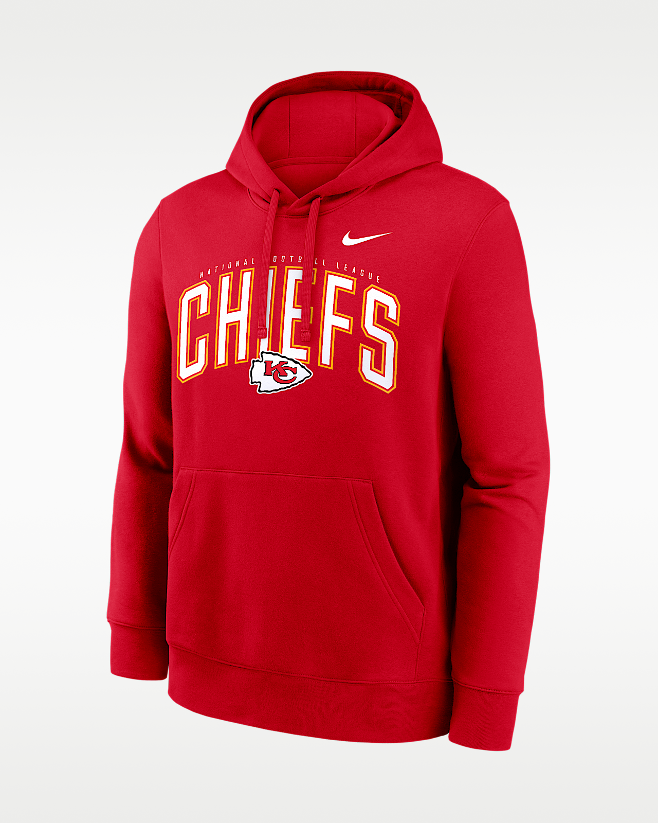 Мужское худи Kansas City Chiefs Club Nike NFL Pullover Hoodie