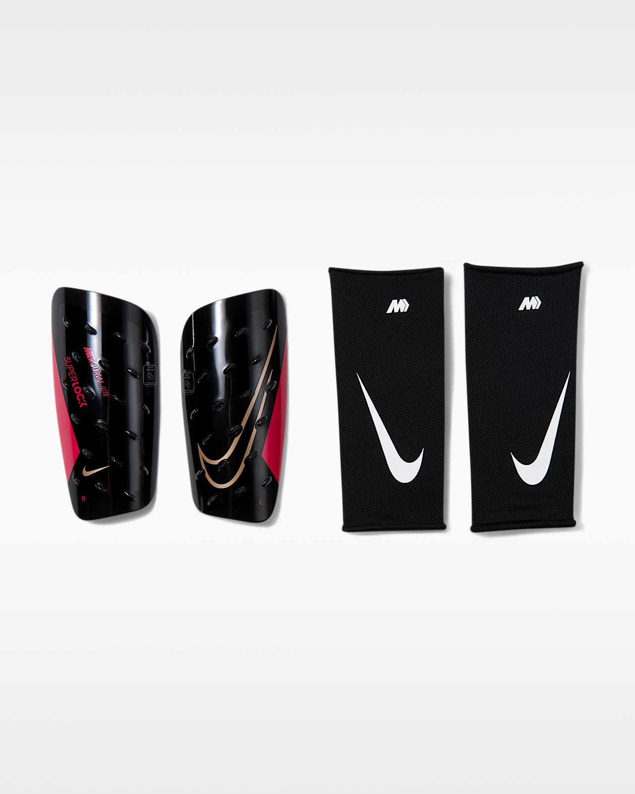 Женские  Nike Mercurial Lite SuperLock Soccer Shin Guards