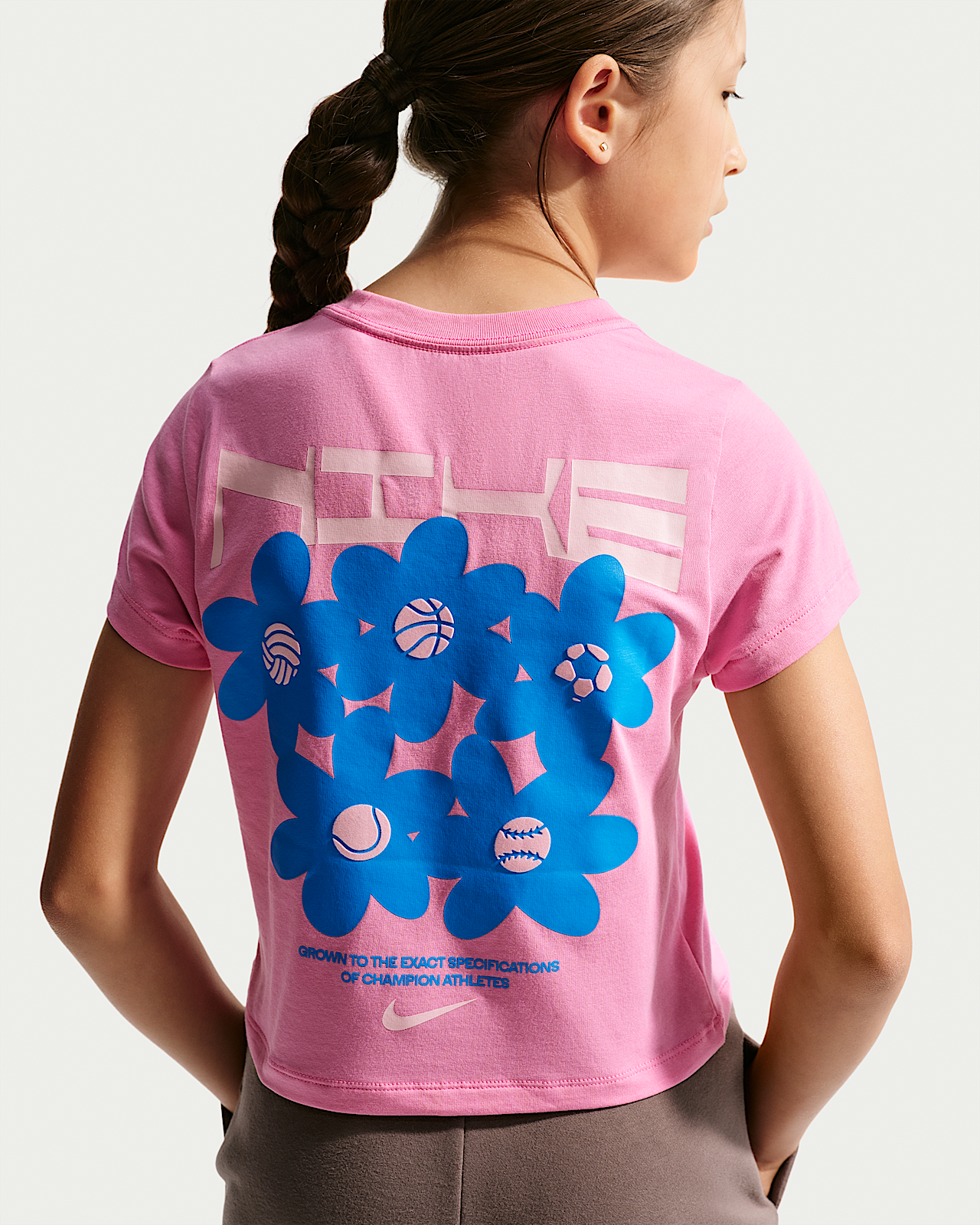 Детская футболка Nike Sportswear Big Kids' (Girls') Slim Cropped