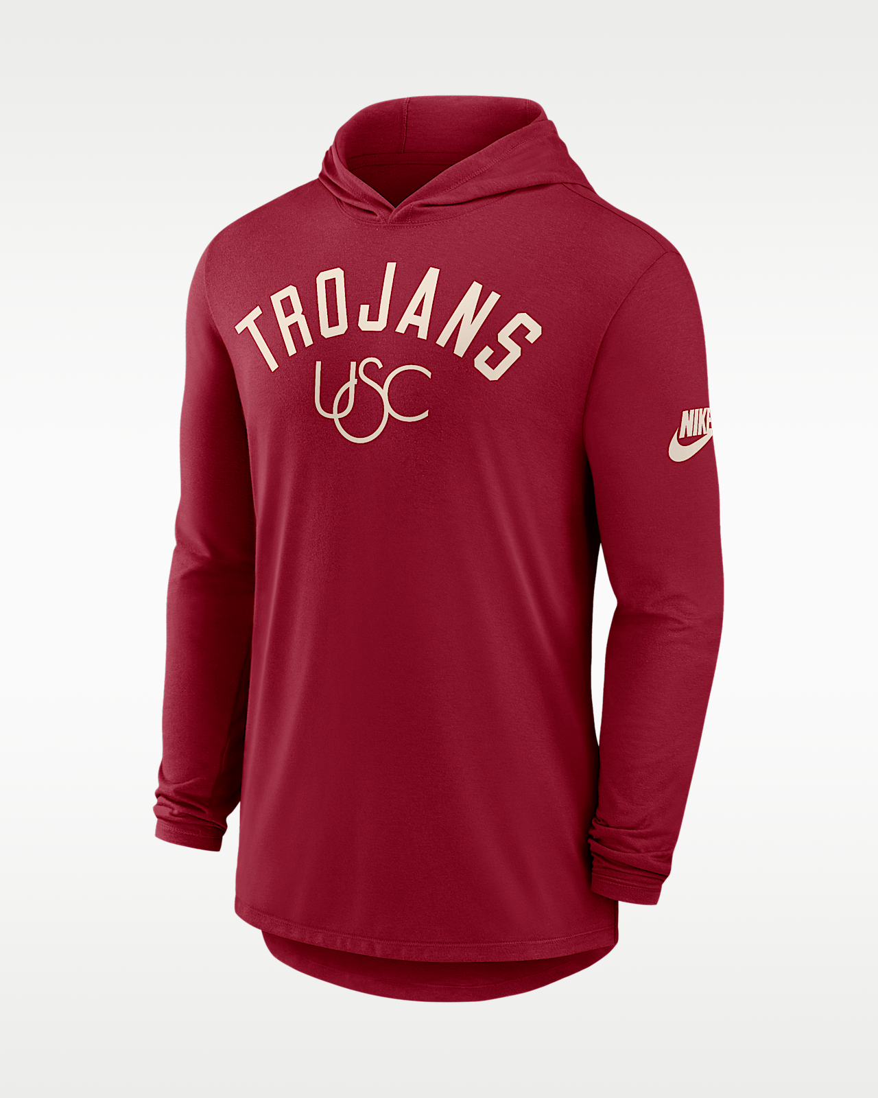 Мужская футболка USC Legacy Arch Nike Dri-FIT College Long-Sleeve Hooded