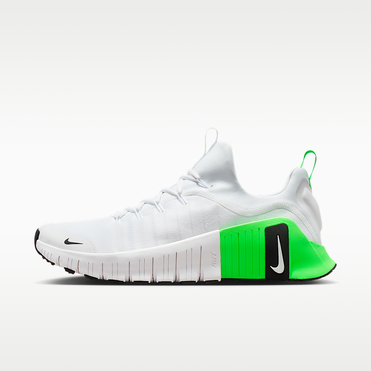 Nike Free sneaker Wit/Green Strike/Zwart/Zwart