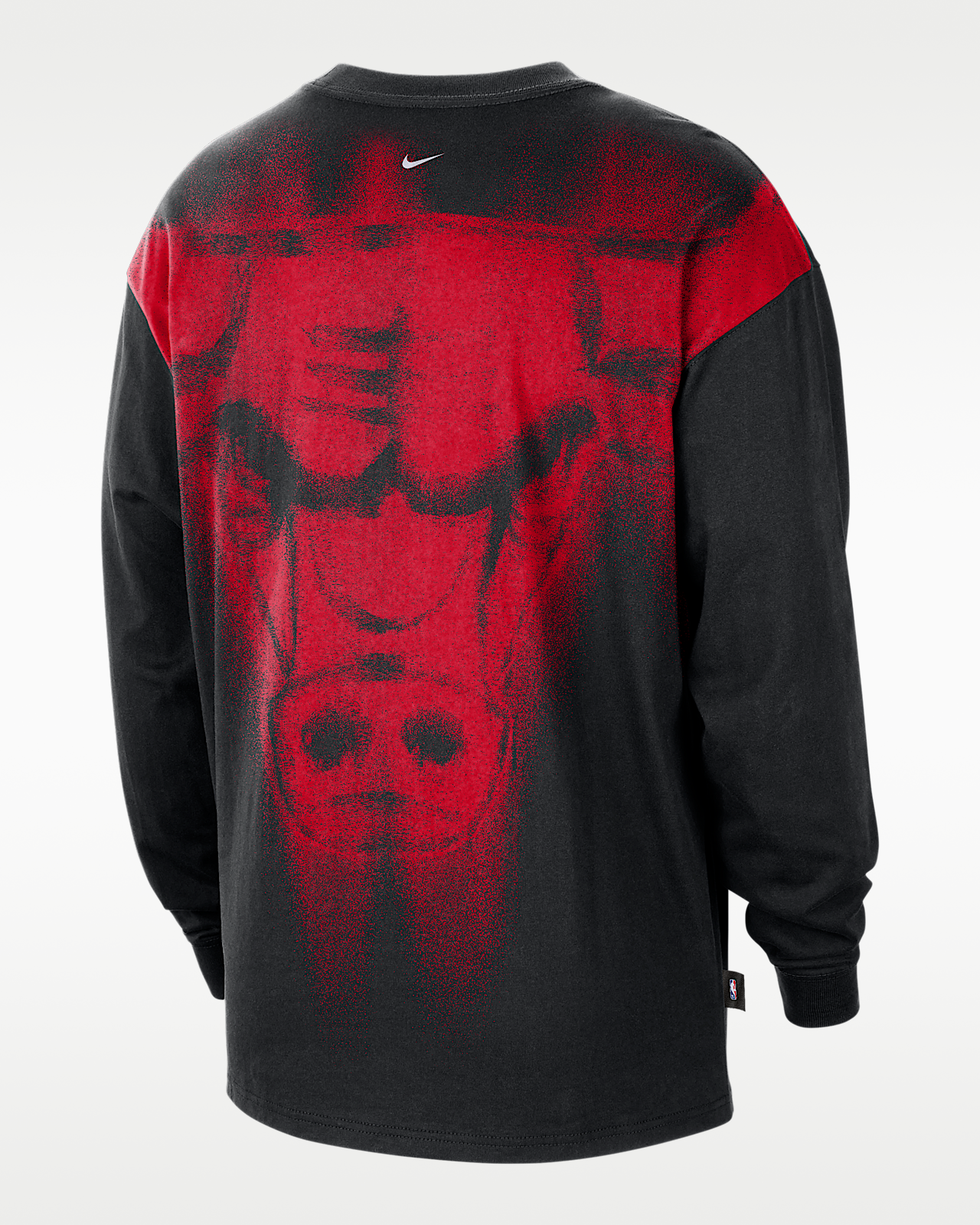 Мужские  Chicago Bulls Standard Issue Nike Dri-FIT Long-Sleeve Basketball Top для баскетбола