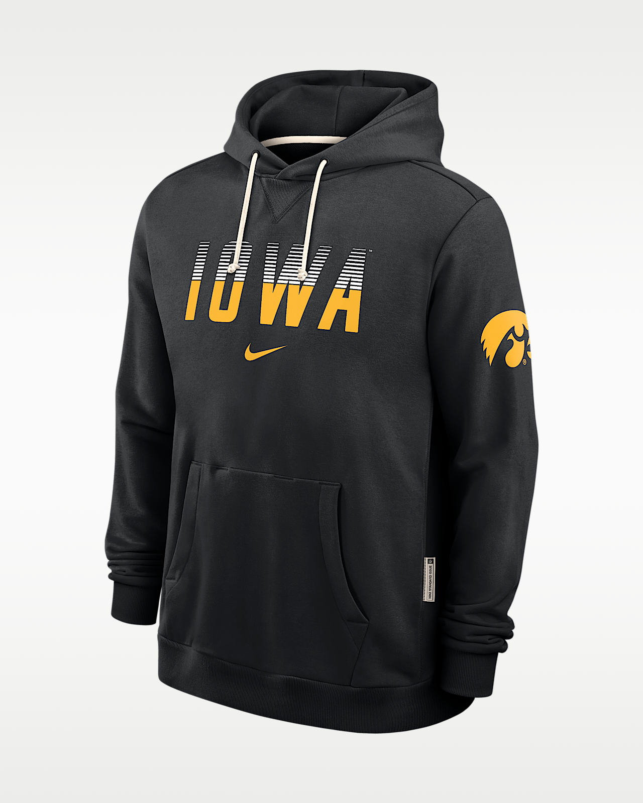 Мужское худи Iowa Sideline Standard Issue Nike Dri-FIT College Pullover Hoodie