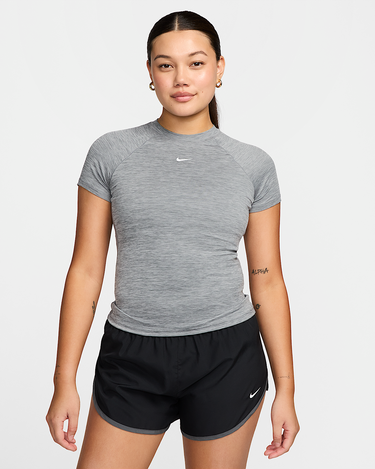 Женские шорты Nike Pro Dri-FIT Short-Sleeve Top