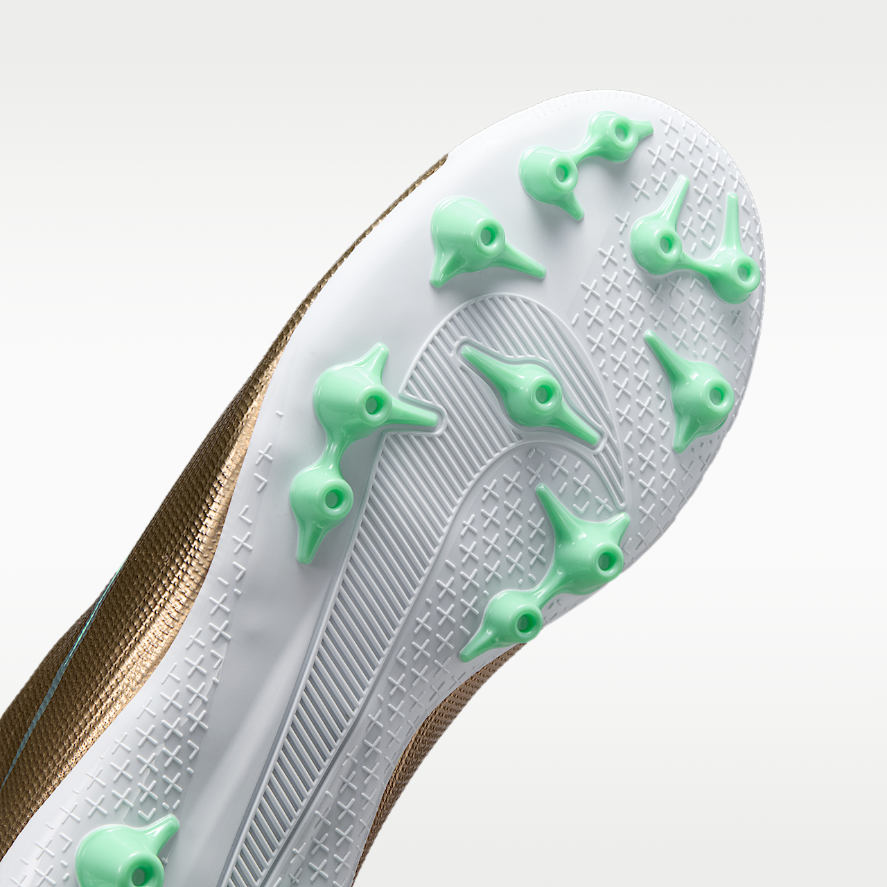 Nike  sneaker Metallic Gold/Green Glow