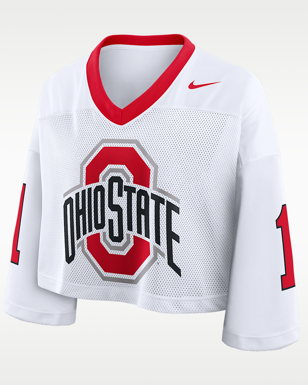 Женские джерси Ohio State Logo Nike Dri-FIT College Cropped Jersey